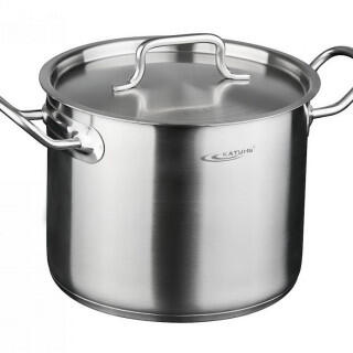 Кастрюля КТ-ОБ-05 (Общепит, 5,0л, d-20, h-16, с мет.крышк, 073058) Катунь
