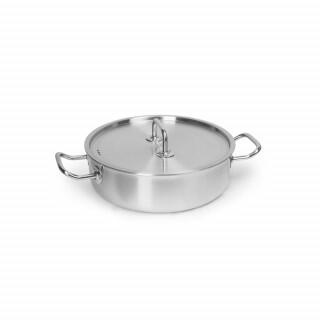 кт2923 КАСТРЮЛЯ 3л низкая нерж. d=240 h=75, ИНДУКЦИЯ, LUXSTAHL